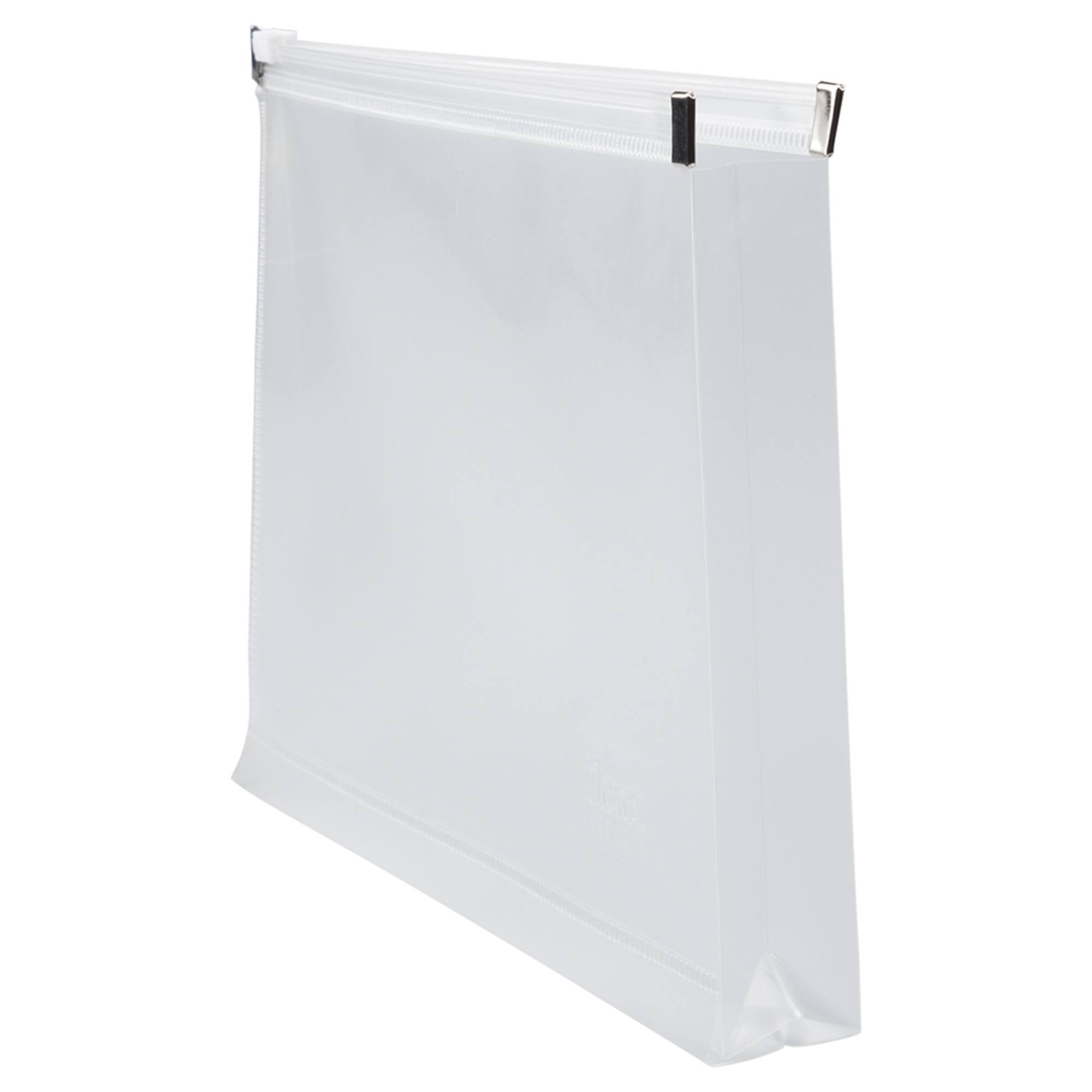JAM Paper 4.5" x 6.5" Clear Plastic Zip Closure Envelopes, 12ct.